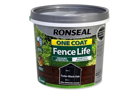 black ronseal fence paint